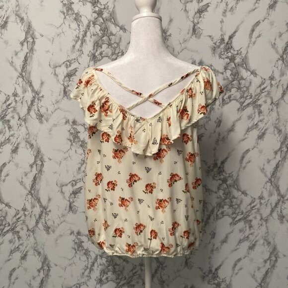 No Boundaries Women’s Flower Print Blouse Size XXL - Picture 6 of 11